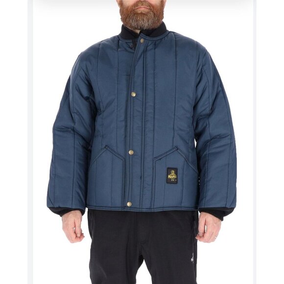 RefrigiWear Mens Cooler Wear Fiberfill Insulated Workwear Jacket Blue Size M/L - Picture 2 of 10